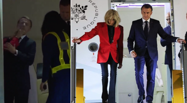 Emmanuel Macron and his wife Brigette Macron Emmanuel Macron and his wife Brigette Macron